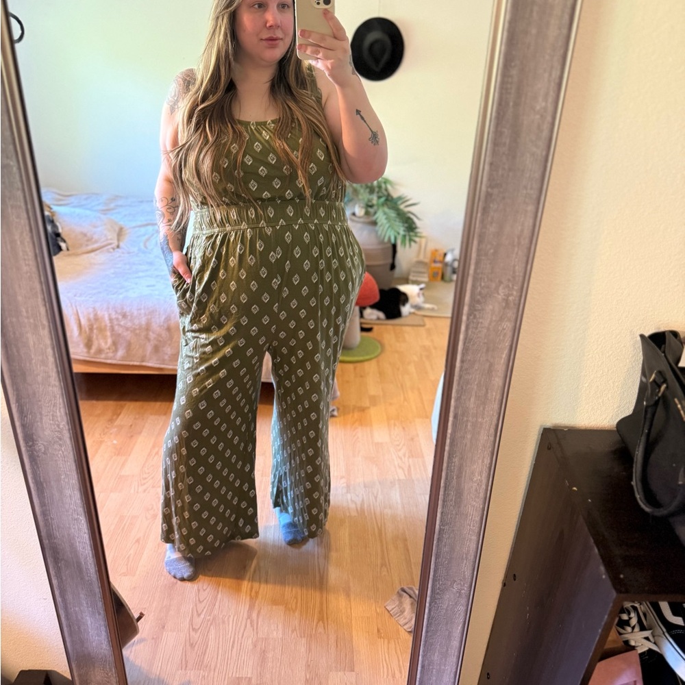 Olive Green Jumpsuit